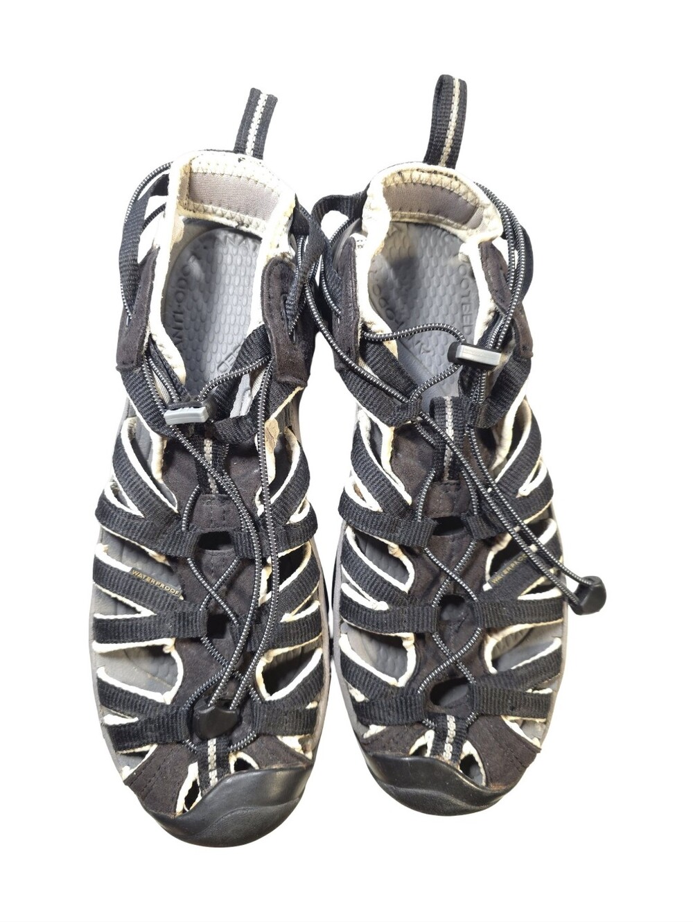 KEEN Whisper Hiking Sandals Shoes Women's Black Gray Closed Toe Size 9.5 Outdoor